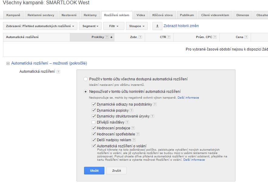 automaticka rozsireni reklamy